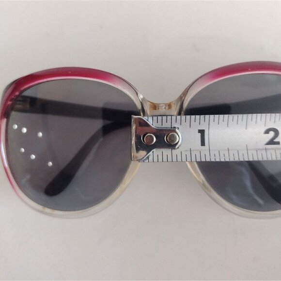 Vintage 80s Jaclyn Smith? France Sunglasses Ombre Oversized FRAMES ONLY - Picture 10 of 10